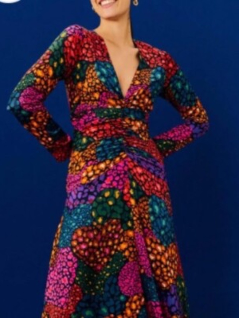 NWOT Farm Rio Rainbow Hearts Dress